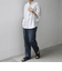 SHIPS any: コットン/リネン バンド スキッパー ハーフスリーブ シャツ◇