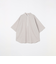 SHIPS any: コットン/リネン バンド スキッパー ハーフスリーブ シャツ◇