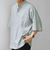 SHIPS any: コットン/リネン バンド スキッパー ハーフスリーブ シャツ◇