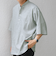 SHIPS any: コットン/リネン バンド スキッパー ハーフスリーブ シャツ◇