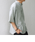 SHIPS any: コットン/リネン バンド スキッパー ハーフスリーブ シャツ◇