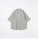 SHIPS any: コットン/リネン バンド スキッパー ハーフスリーブ シャツ◇