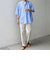 SHIPS any: コットン/リネン バンド スキッパー ハーフスリーブ シャツ◇