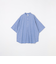 SHIPS any: コットン/リネン バンド スキッパー ハーフスリーブ シャツ◇