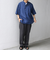 SHIPS any: コットン/リネン バンド スキッパー ハーフスリーブ シャツ◇