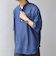 SHIPS any: コットン/リネン バンド スキッパー ハーフスリーブ シャツ◇