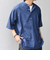 SHIPS any: コットン/リネン バンド スキッパー ハーフスリーブ シャツ◇