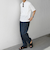 SHIPS any: JAPAN MADE ハイゲージ コットン リラックス リブネック Tシャツ◇
