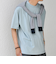 SHIPS any: JAPAN MADE ハイゲージ コットン リラックス リブネック Tシャツ◇