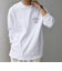 SHIPS any: SNOOPY コラボ 75th グラフィック プリント Tシャツ(ロンT)◇