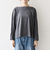 SHIPS any:〈接触冷感/汗染み防止加工/洗濯機可能〉ボートネック ワイド ロンTEE