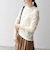 SHIPS any:〈手洗い可能〉フラワー メッシュ クルーネック プルオーバー