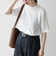 SHIPS any:〈洗濯機可能〉カットドビー ジャージー クルーネック TEE