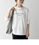 【SHIPS any別注】MONMIMI:〈洗濯機可能〉ロゴ プリント ロンTEE 25AW
