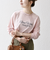 【SHIPS any別注】MONMIMI:〈洗濯機可能〉ロゴ プリント ロンTEE 25AW
