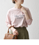 【SHIPS any別注】MONMIMI:〈洗濯機可能〉ロゴ プリント ロンTEE 25AW