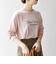 【SHIPS any別注】MONMIMI:〈洗濯機可能〉ロゴ プリント ロンTEE 25AW
