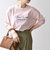 【SHIPS any別注】MONMIMI:〈洗濯機可能〉ロゴ プリント ロンTEE 25AW