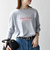 【SHIPS any別注】MONMIMI:〈洗濯機可能〉ロゴ プリント ロンTEE 25AW