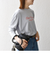 【SHIPS any別注】MONMIMI:〈洗濯機可能〉ロゴ プリント ロンTEE 25AW