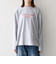 【SHIPS any別注】MONMIMI:〈洗濯機可能〉ロゴ プリント ロンTEE 25AW