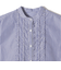 innowave:〈手洗い可能〉TC フロントフリル シャツ