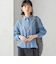《一部追加予約》〈洗濯機可能〉ライトオンス デニム ショート シャツ
