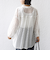 〈手洗い可能〉フラワー チュール 刺繍 シャツ