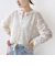 【WEB限定】〈手洗い可能〉チュール フェザー レース 羽織