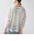 【WEB限定】〈手洗い可能〉チュール フェザー レース 羽織