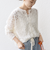 【WEB限定】〈手洗い可能〉チュール フェザー レース 羽織