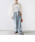 【WEB限定】〈手洗い可能〉チュール フェザー レース 羽織