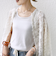 【WEB限定】〈手洗い可能〉チュール フェザー レース 羽織