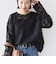 【WEB限定】〈手洗い可能〉チュール フェザー レース 羽織