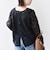 【WEB限定】〈手洗い可能〉チュール フェザー レース 羽織