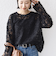 【WEB限定】〈手洗い可能〉チュール フェザー レース 羽織