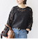 【WEB限定】〈手洗い可能〉チュール フェザー レース 羽織
