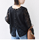 【WEB限定】〈手洗い可能〉チュール フェザー レース 羽織