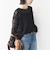 【WEB限定】〈手洗い可能〉チュール フェザー レース 羽織
