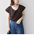 SHIPS Colors:〈手洗い可能〉ジョーゼット ネジリ カラー トップス