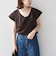 SHIPS Colors:〈手洗い可能〉ジョーゼット ネジリ カラー トップス