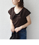 SHIPS Colors:〈手洗い可能〉ジョーゼット ネジリ カラー トップス