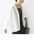 【WEB限定】〈手洗い可能〉シアー Vネック フレア シャツ カーディガン