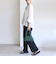 【WEB限定】〈手洗い可能〉シアー Vネック フレア シャツ カーディガン