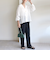 【WEB限定】〈手洗い可能〉シアー Vネック フレア シャツ カーディガン