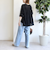 【WEB限定】〈手洗い可能〉シアー Vネック フレア シャツ カーディガン