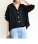 【WEB限定】〈手洗い可能〉シアー Vネック フレア シャツ カーディガン