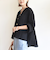 【WEB限定】〈手洗い可能〉シアー Vネック フレア シャツ カーディガン