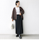 【WEB限定】〈手洗い可能〉シアー Vネック フレア シャツ カーディガン