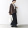 【WEB限定】〈手洗い可能〉シアー Vネック フレア シャツ カーディガン